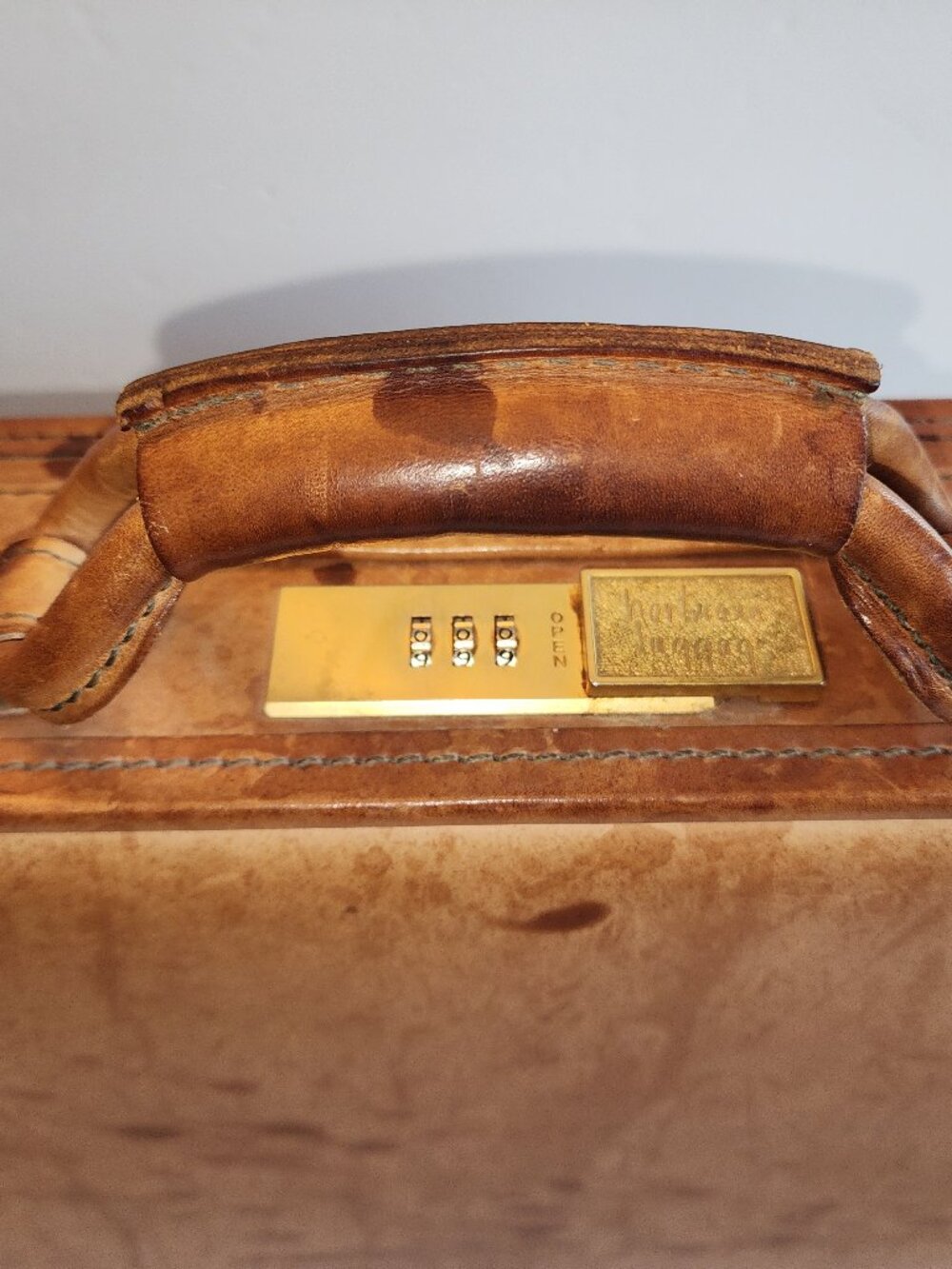 Hartmann Belting Leather Briefcase Tan Attache Case, Vintage, Luxury